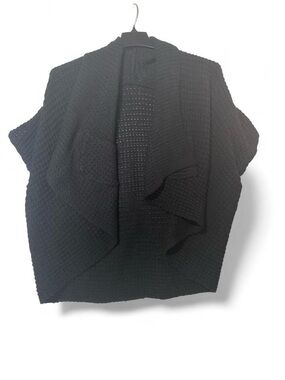 Avenue Black Knit Shawl Wrap
